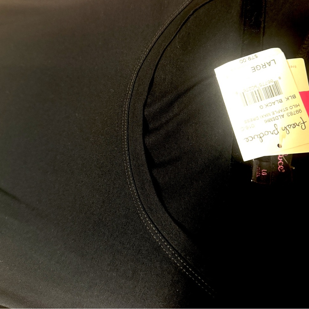 NWT Fresh Produce hi low Maxi dress Size L black - Picture 5 of 6